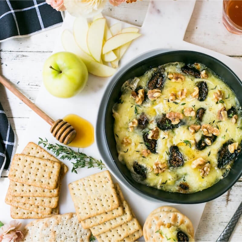 Baked Brie with Figs, Walnuts, and Honey
